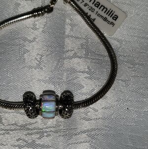 Women's 925 High-Quality Fire Opal Bead Bracelet